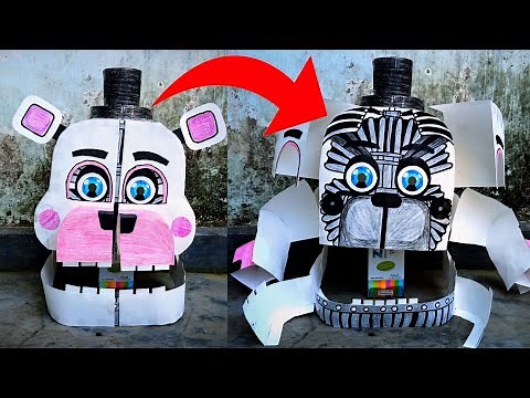 How To Make Funtime Freddy Mask With Paper / VERY EASY TUTORIAL