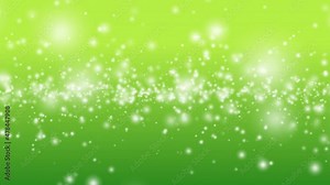 Green 4K motion background for celebration with floating lights appear from the center.
