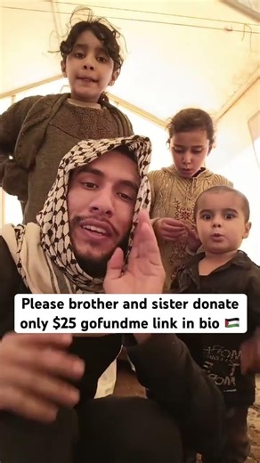 Please brother and sister help me buy food for my family please donate #gaza #palestine #viralvideo