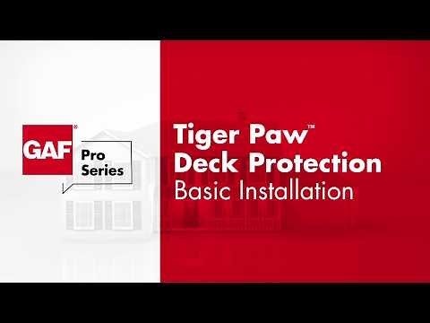 How to Install Tiger Paw Deck Protection | GAF Pro Series