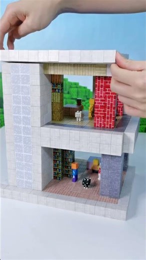 It's vacation time, let's build a super simple two story cabin | lego blocks short videos #kids