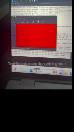 Network traffic interception with ghost eye