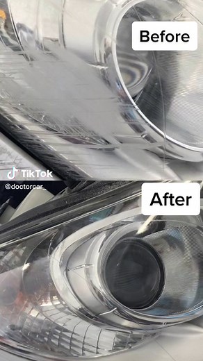 Headlights scratch fixed, good as new #fyp #carscratches #fixed #fixscratches #headlight