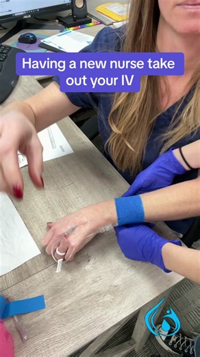 Taking out an IV. Teaching new nurses. #hadhydration #fyp #nurselife #infusionnurse #ivstart #ivtherapy #ivnurse #ivdrip #nurse #ivhydration #ivvitamins #registerednurse #ivinfusion #healthandwellness #nurseentrepreneur #dripbar #veteran #hydration #knowwhatyouputinyourbody