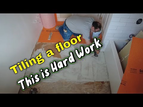 Installing tile on plywood, the uncoupling mat. Part 1