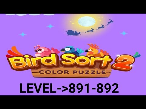 Bird sort 2 colour puzzle level 891-892 #birdsortcolorpuzzle#birdpuzzle#puzzlegame #birdsort