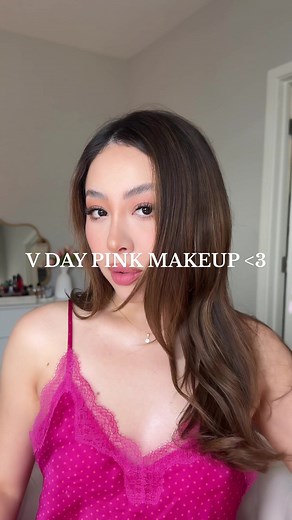Valentine’s Day pink makeup 🎀✨ details: Skin tint @milkmakeup Concealer @Too Faced 'Swan' Bronzer stick @Fenty Beauty 'mocha' Blush combo @Charlotte Tilbury 'pink pop' 'pillow talk' Powder blush @Makeup By Mario 'mellow mauve' Powder bronzer @Juvia’s Place in medium Setting powder @Huda Beauty Lips: Lip liner combo @Morphe Cosmetics 'sweet tea' @makeupforever 'wherever walnut' Lipstick @pradabeauty #valentinesday #vdaymakeup #valentinesdaymakeup #makeup #makeuptutorial