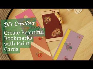 Easy DIY Bookmarks: Create Beautiful Designs with Paint Cards