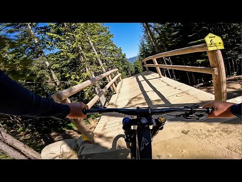 RIDING MY FAVOURITE DOWNHILL JUMP TRAILS AT WHISTLER BIKE PARK!!