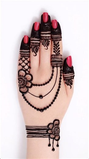 jewellery style mehndi design 🥰😱❤️ #youtubeshorts #shortvideo #shorts #viralvideo #trendingshorts