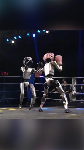 91K views · 363 reactions | 烙 World’s First Humanoid Robot Combat Tournament Debuts in China!  On May 25, #Hangzhou hosted the world’s #first-ever combat sports event featuring humanoid #robots as the main contenders! #China | China Box | Facebook