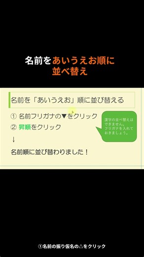 Excelの並べ替えをやさしく解説#Excel初心者#並べ替え#昇順#降順#Excel使い方#パソコン教室#エクセル講座#Excelトラブル#Excel基本操作