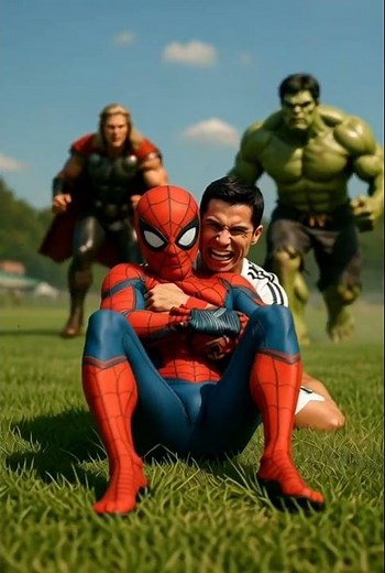 spoderman in fight #spiderman #marvel #funny #comedy #ronaldo