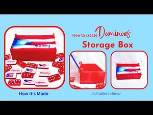 How to make a resin Dominoes STORAGE BOX: (Full Video Tutorial) #125