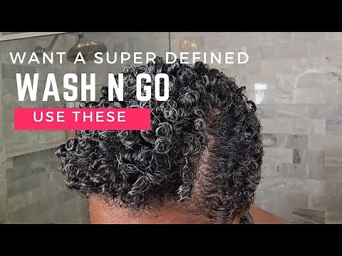 Two Products to Guarantee Defined Curls - Natural Hair Wash n Go Tutorial
