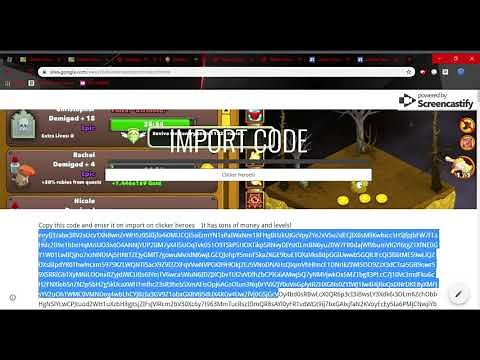 Clicker Heroes Hack Import Code!!!!