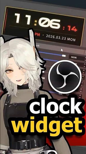 Add An Aesthetic Clock To OBS!