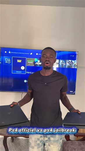 Comparison entre pS4 officiel vs ps4 jailbreak 🚨 #playstation #ps4 #ps5 #sony