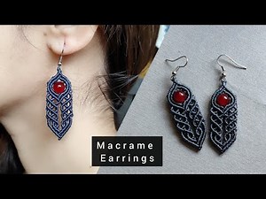 macrame tutorial|How to make a earrings at home |Diy jewelry