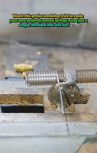 Genius Workshop Hack: DIY Springs! 🛠️🌀 #tools #shortsfeed