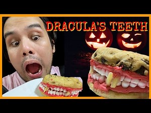 HALLOWEEN BAKING DRACULA's DENTURES (TEETH)