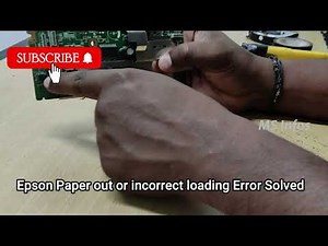 Epson Paper out or incorrect loading Error 100% Solution#MSInfos