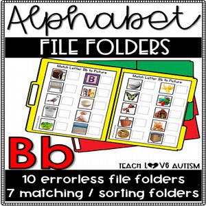 Alphabet File Folders Letter B