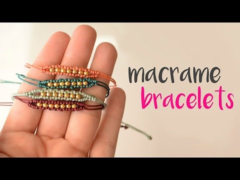 DIY How to make macrame bracelets step by step