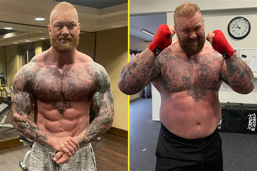 food Hafthor Bjornsson reveals five meals-per-day diet plan behind 55kg body transformation as he continues preparation for Eddie Hall fight
