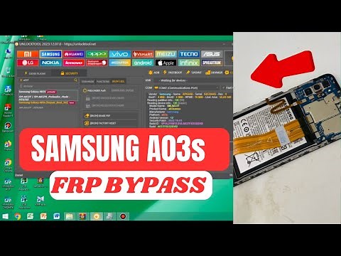 SAMSUNG A03S FRP BYPASS UNLOCK TOOL!