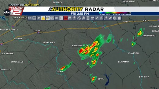 A decent storm moving through Lavaca County right now. Watch for small hail inside of this as it travels north | KSAT-12 Weather