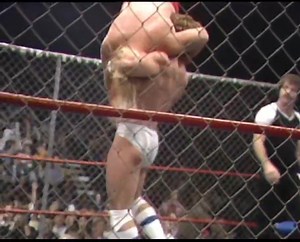 56K views · 1K reactions | 1983 World Class: Kerry Von Erich vs Michael Hayes in a cage | RassleRama | Facebook