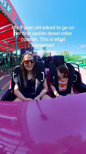 “I’m happy i did it mom but i don’t want to do it again” #rollercoaster #insta360