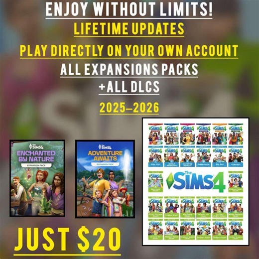 The Sims 4 Ultimate 2026 DLC Collection – 90+ Expansion, Game, Stuff & Kit Packs | Add-on Bundle - Etsy