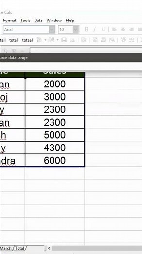 Consolidate In OpenOffice Calc || #shorts