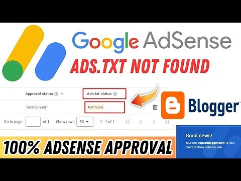 How To Fix Google AdSense Ads txt Not Found Error in Blogger 2024