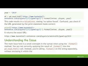 Troubleshooting ValueError with .format() in Python