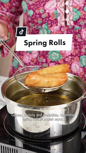 I found a use for covid face shields! Spring roll recipe 👇 Spring Rolls Makes 22pcs 1 tbsp oil 200g jicama (sengkuang), sliced into matchsticks 2 large carrots, sliced into matchsticks Large handful of spring onions, sliced 1 red onion, diced 4 cloves garlic, diced 2 red chilies, diced 2 tsp salt or to taste 1 tsp white pepper 1 tbsp vegetarian oyster sauce 2 tsp mushroom seasoning 250g precooked plant based mince, tempeh crumbles or baked tofu crumbles 40g glass noodles, soaked in hot water fo