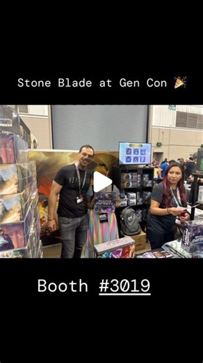 Lua Stardust🌈 on Instagram: "SO MANY GAMES at @stonebladegames’s booth! With demo’s going on all day and select promos at their booth - you can’t go wrong by checking them out at @gen_con! I was able to pick up the latest from SolForge Fusion AND you can checkout Ascension legends at the booth too! 🥰 I’m having a blast checking out my faves from Gen Con so I’ll be sharing my haul here!"