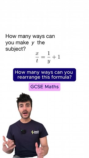 Tag someone who needs a reminder on rearranging equations for GCSE Maths #gcses #gcse #gcsemaths #stemtok #equations