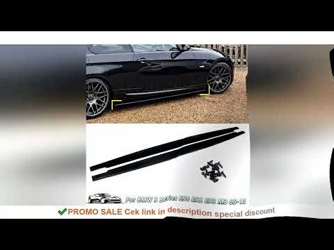 MP Style Side Skirt For BMW E90 E92 E93 M3 2005-2013 Carbon Print Extension Panel Splitters Diffuser