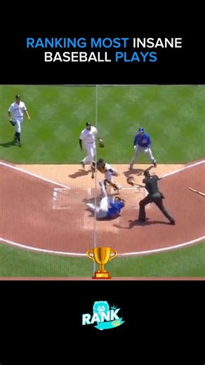 RANKING MOST INSANE BASEBALL PLAYS ⚾️🔥 #baseball #mlb #mlblb
