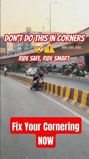 Stop Crashing in Corners ‼️Master This Cornering Technique for Safe Riding 😱
