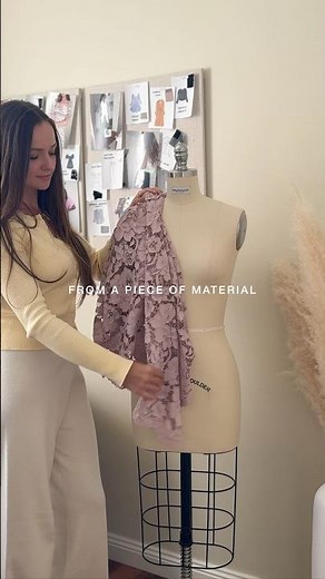 Transforming a piece of fabric into a beautiful dress is a fascinating process ✨#SewingInspiration