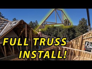 Framing a TRUSS ROOF start to finish! 3 MAJOR issues and HOW WE FIXED THEM