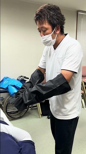 いざえもんグローブを使った持ち上げない水平移動奥バージョン#介護士#介護