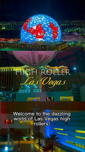 550ft Above Las Vegas 😱🎢 | High Roller Sky View 🎡✨ #highroller #lasvegas