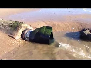 Tideflex Duckbill Valve: Gravity Discharge on Beach