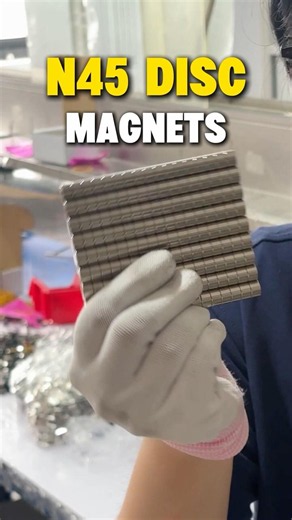 High-Strength N45 NdFeB Disc Magnets for Industrial Use#neodymiummagnet #shorts