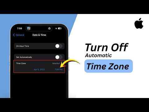 How To Turn Off Automatic Time Zone On iPhone (2026)